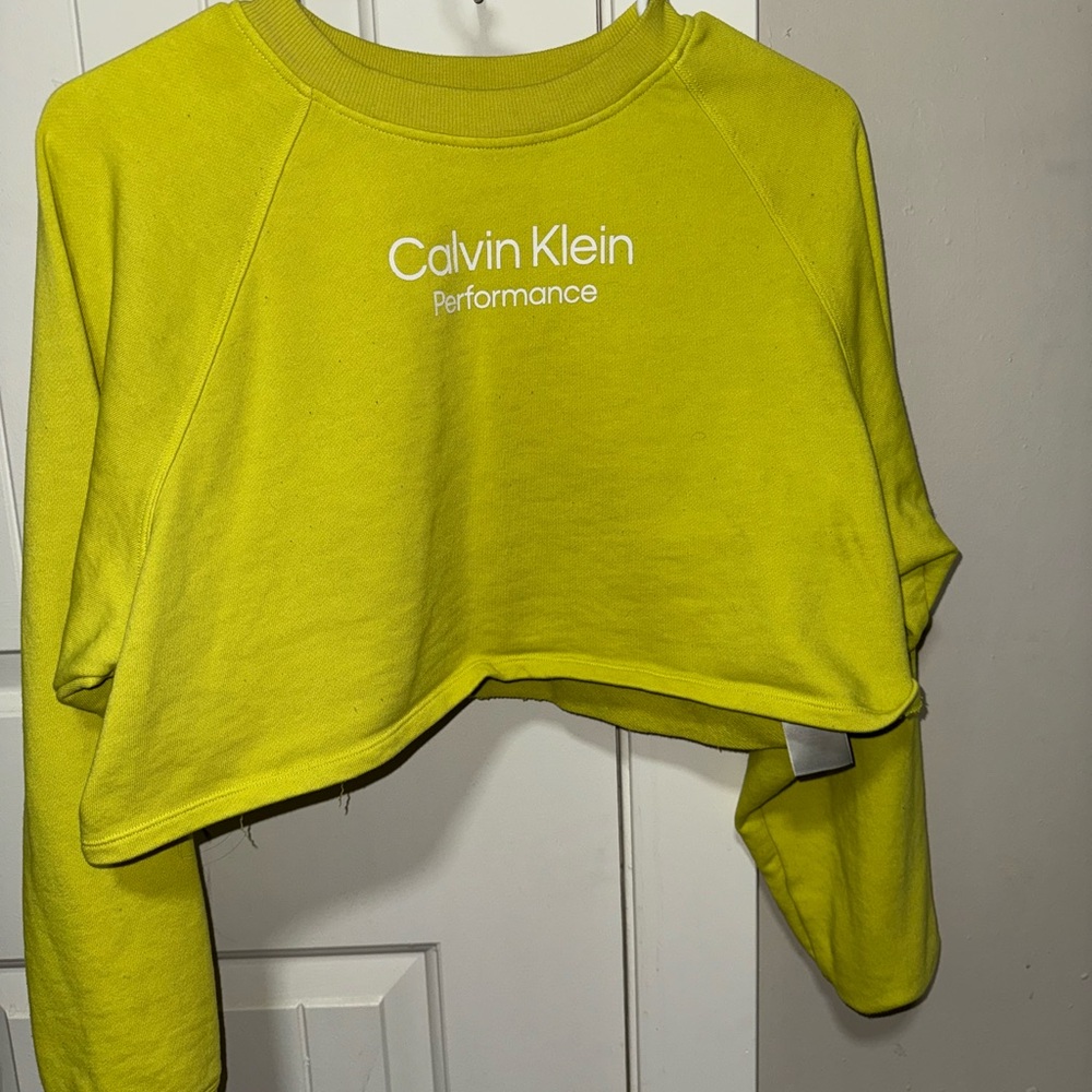 Calvin Klein Performance Bright Green Sweatshirt